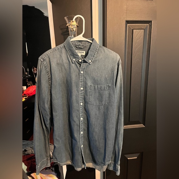 Express Other - Express Men's Casual Denim Shirt